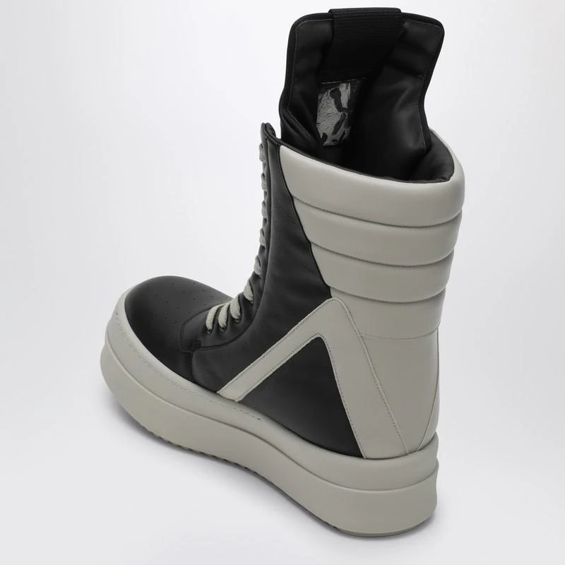Rick Owens Geobasket black/pearl grey high sneaker 4