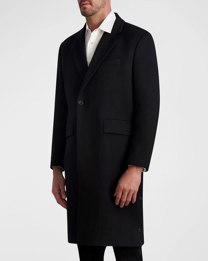 Karl Lagerfeld Paris Men's One-Button Top Coat 1