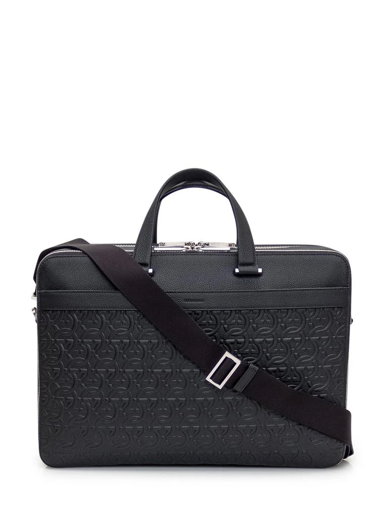 Salvatore Ferragamo Ferragamo Gancini Embossed Briefcase 4