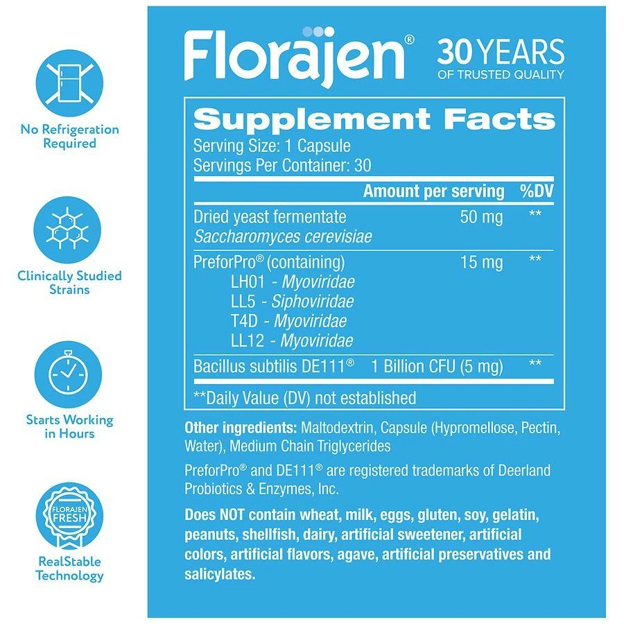 Florajen Triple Action Women's Probiotic 6