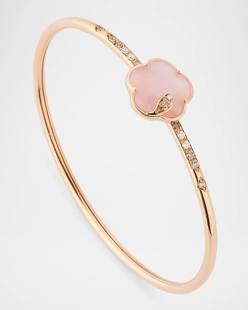 Pasquale Bruni Ton Joli 18K Rose Gold Diamond Bracelet with Pink Moonstone 3
