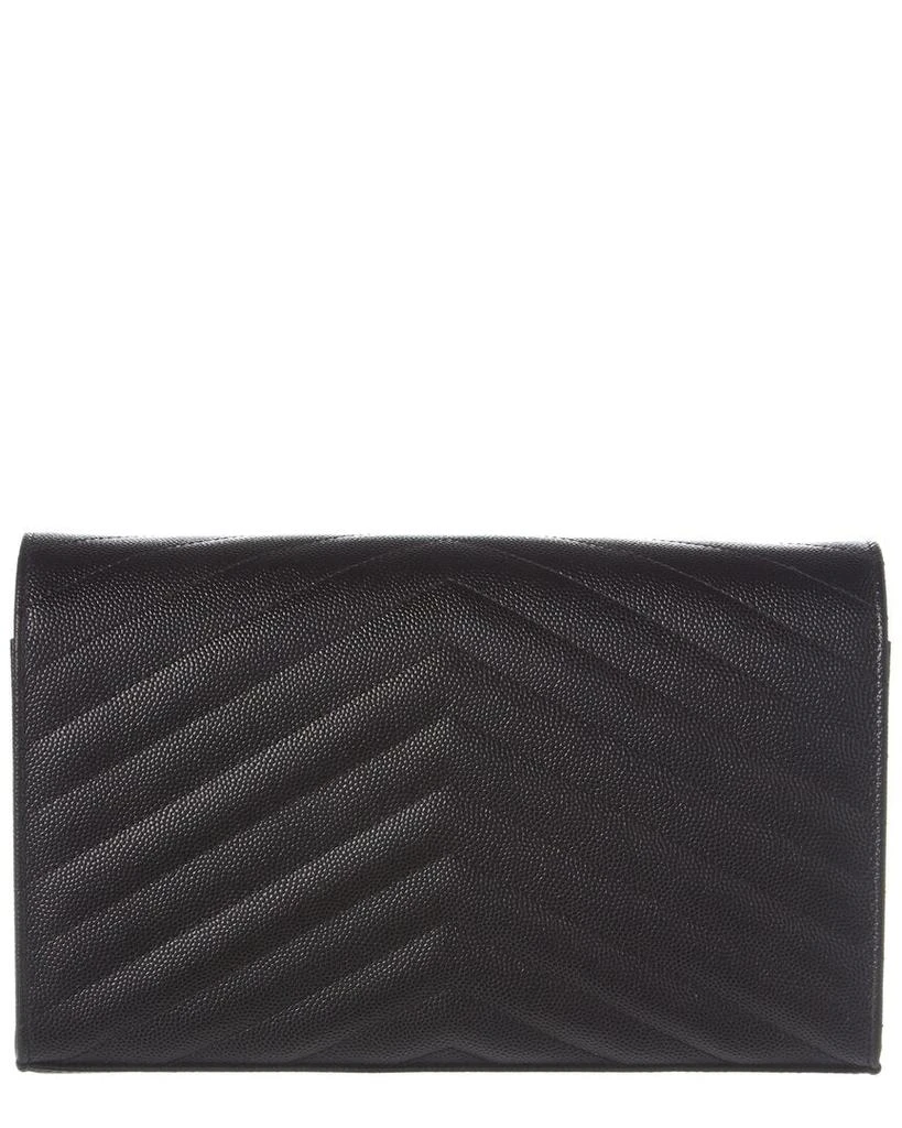 Yves Saint Laurent Monogram Medium Matelasse Leather Wallet On Chain 2