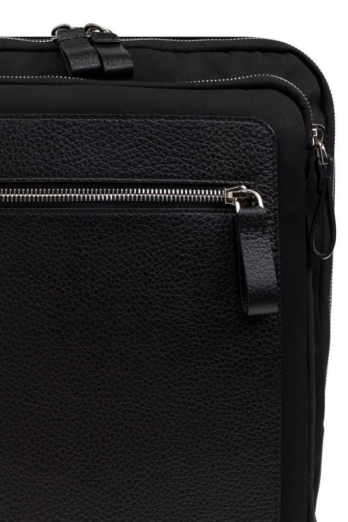 Giorgio Armani Giorgio Armani Logo Printed Zipped Backpack 5