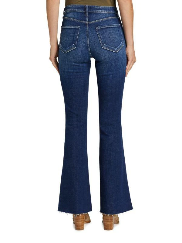 L'Agence Sera Sneaker High Rise Flared Jeans 2