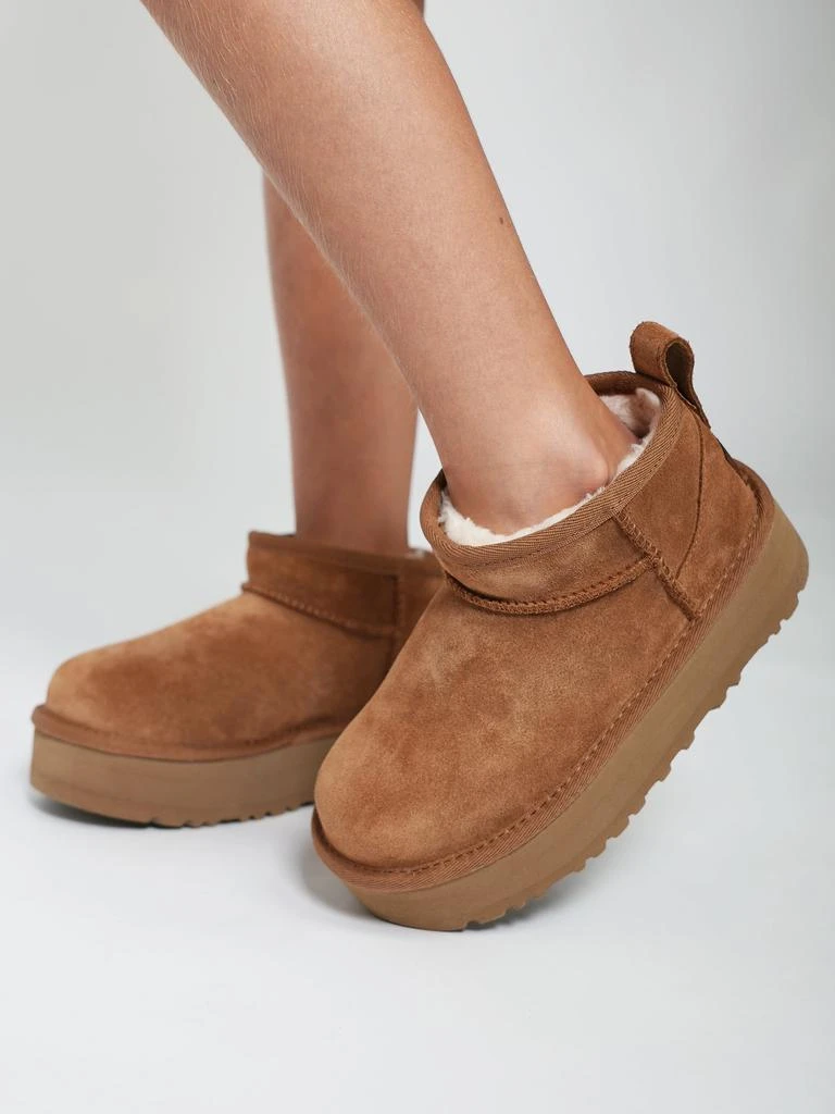 UGG UGG Girls Classic Ultra Mini Platform Boots in Brown 2