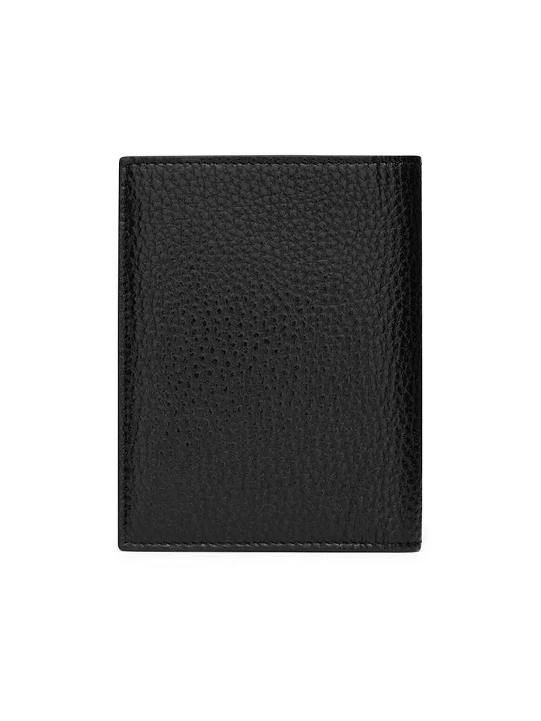 Yves Saint Laurent Tiny Cassandre Credit Card Wallet In Grained Leather 2