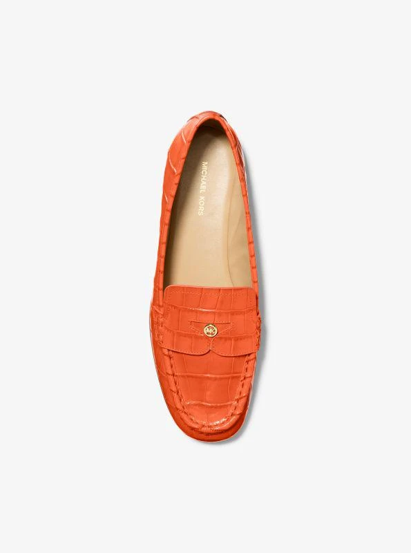 Michael Kors Jennings Crocodile Embossed Leather Loafer 4