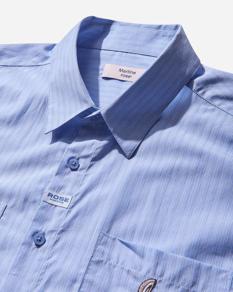 Martine Rose Men's Laced Sleeve Overshirt Blue 3