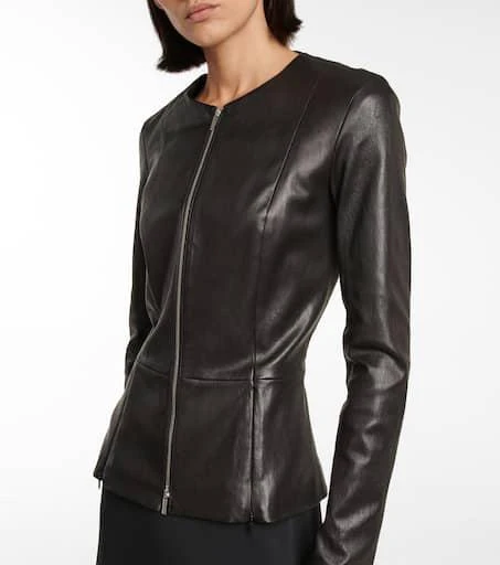 The Row Anasta leather jacket 6