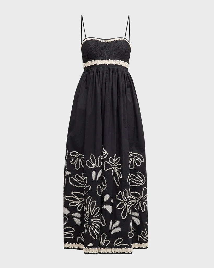 Ulla Johnson Hollis Embroidered Cotton Maxi Dress 1