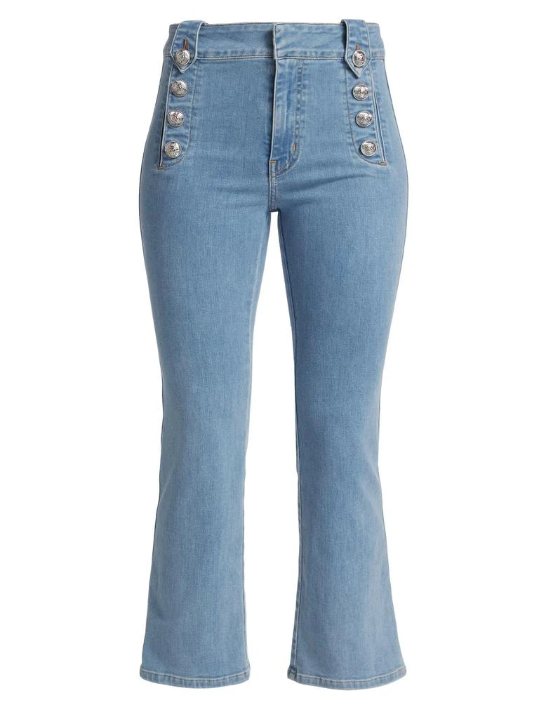 Derek Lam Robertson High-Rise Stretch Crop Flare Jeans 6