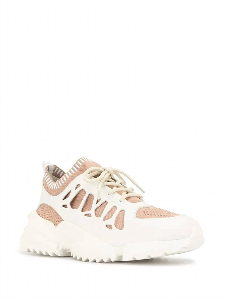 Salvatore Ferragamo Women
s Raintop Low-Top Sneakers In Pink-White 2