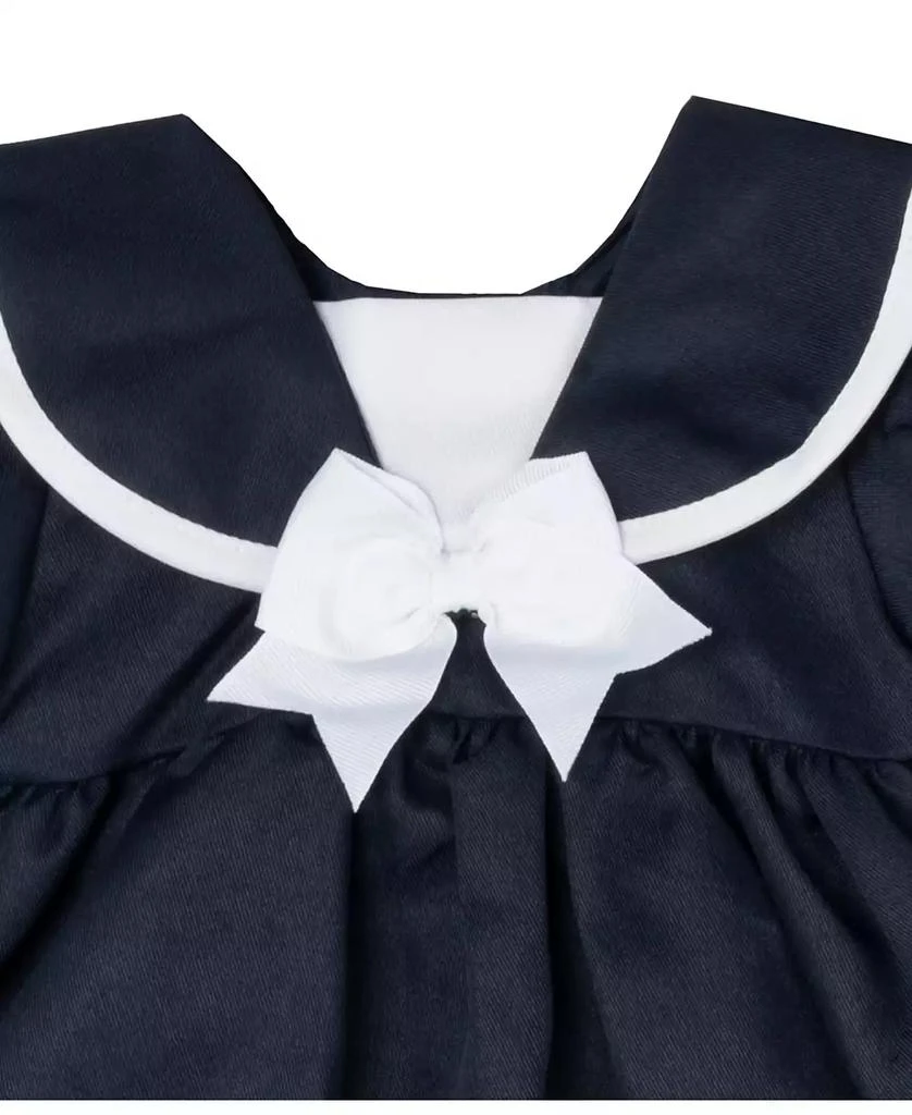 Rare Editions Baby Girl Sailor Dress with Matching Hat, 3-Piece Set 3