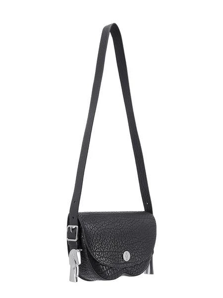 Burberry LEATHER FOLDOVER TOP SATCHEL BAG 3