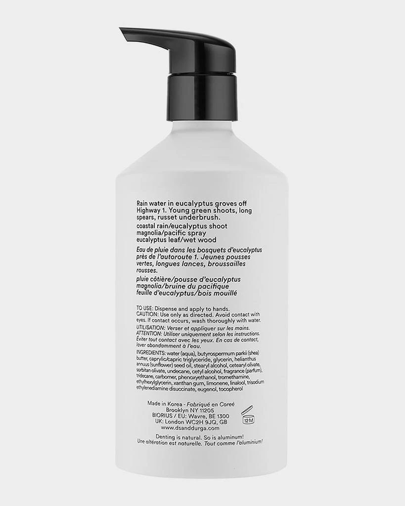 D.S. 
Durga Big Sur After Rain Hand Lotion, 11.8 oz.​ 2