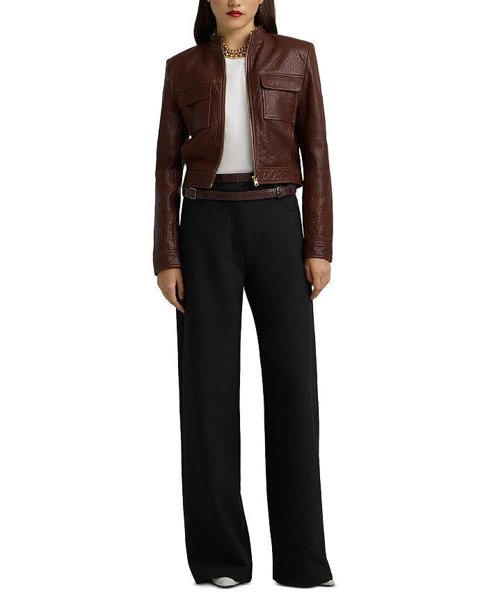 St. John Vintage Edge Nappa Leather Jacket 2