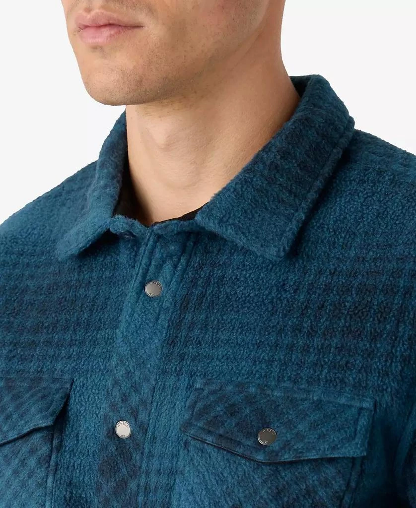 O'Neill Men's Glacier Plaid High Pile Super Button Shirt 4