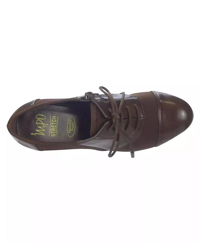 Impo Women's Olsen Stretch Lace Up Oxford Heeled Shooties 4