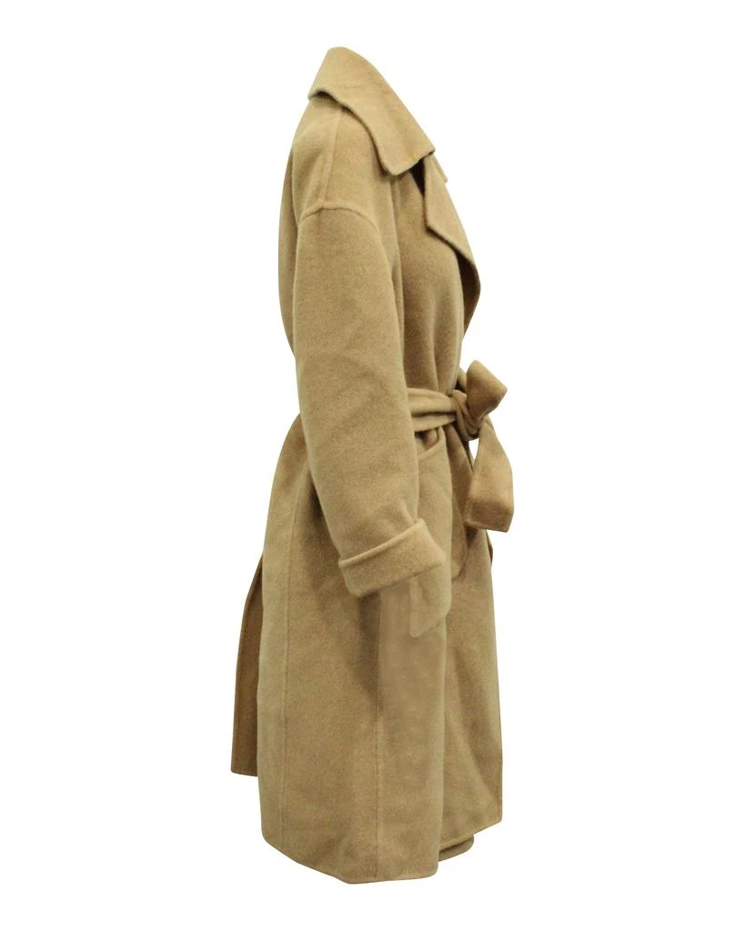 N°21 N.21 Belted Trench Coat in Beige Wool 2