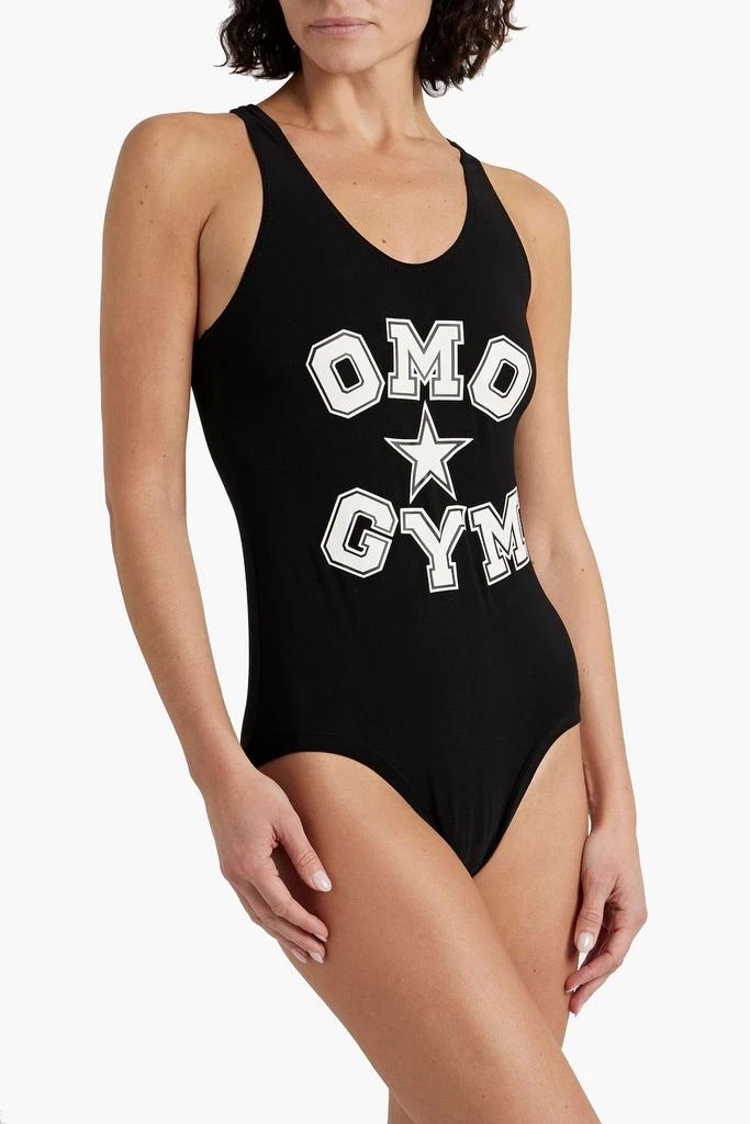 Norma Kamali OMO printed stretch-jersey bodysuit 2