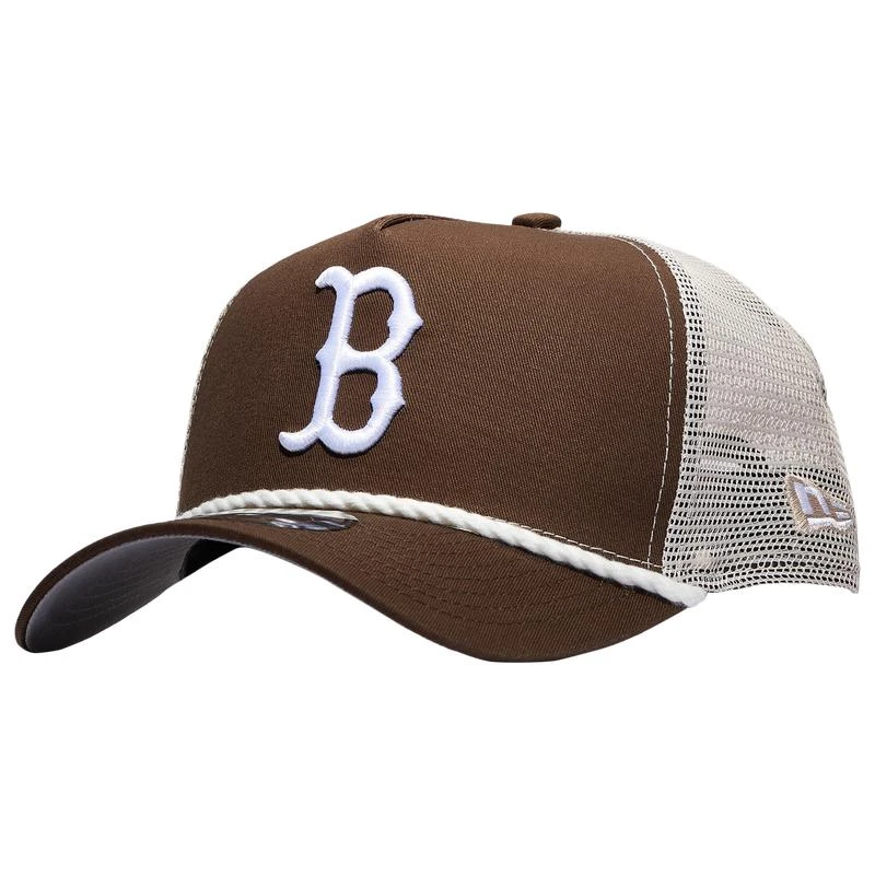 New Era New Era Boston Red Sox 9FORTY A-Frame Trucker Rope Cap - Men's 1