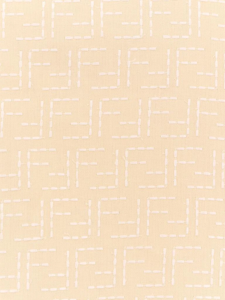 Fendi Jacquard linen and cotton shirt with all-over ff embroidery 4