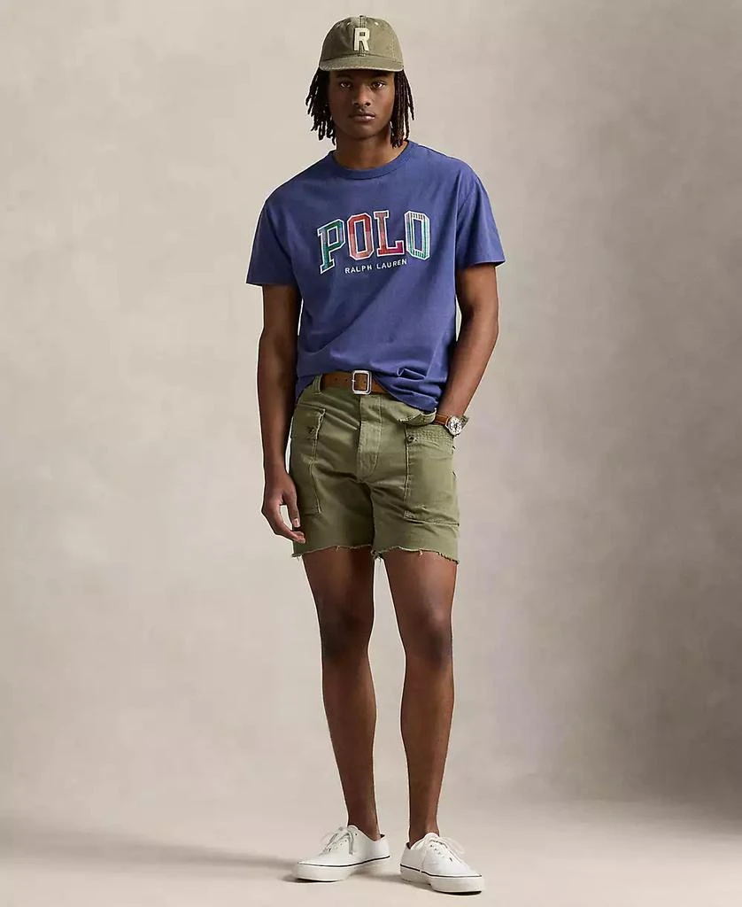 Ralph Lauren Men's Classic-Fit Madras-Logo Jersey T-Shirt 5
