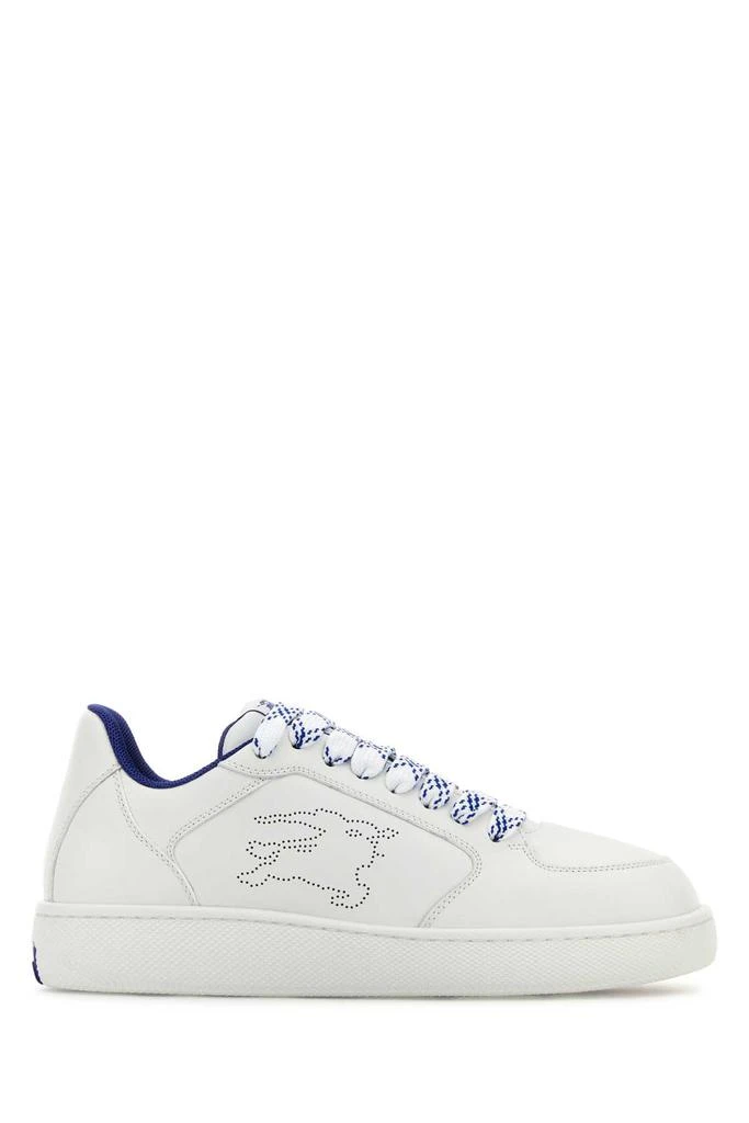 Burberry White Leather Stock Sneakers 1