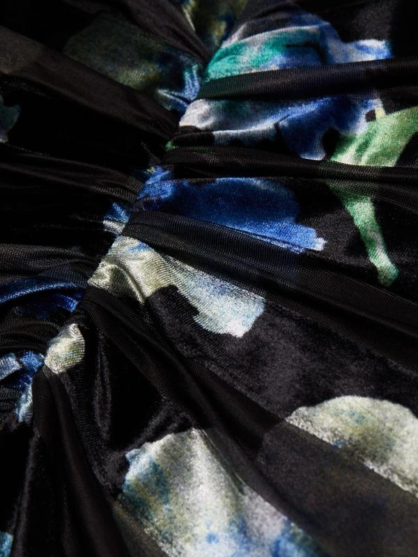 Ramy Brook Hallie Patterned Velvet Midi-Dress 5