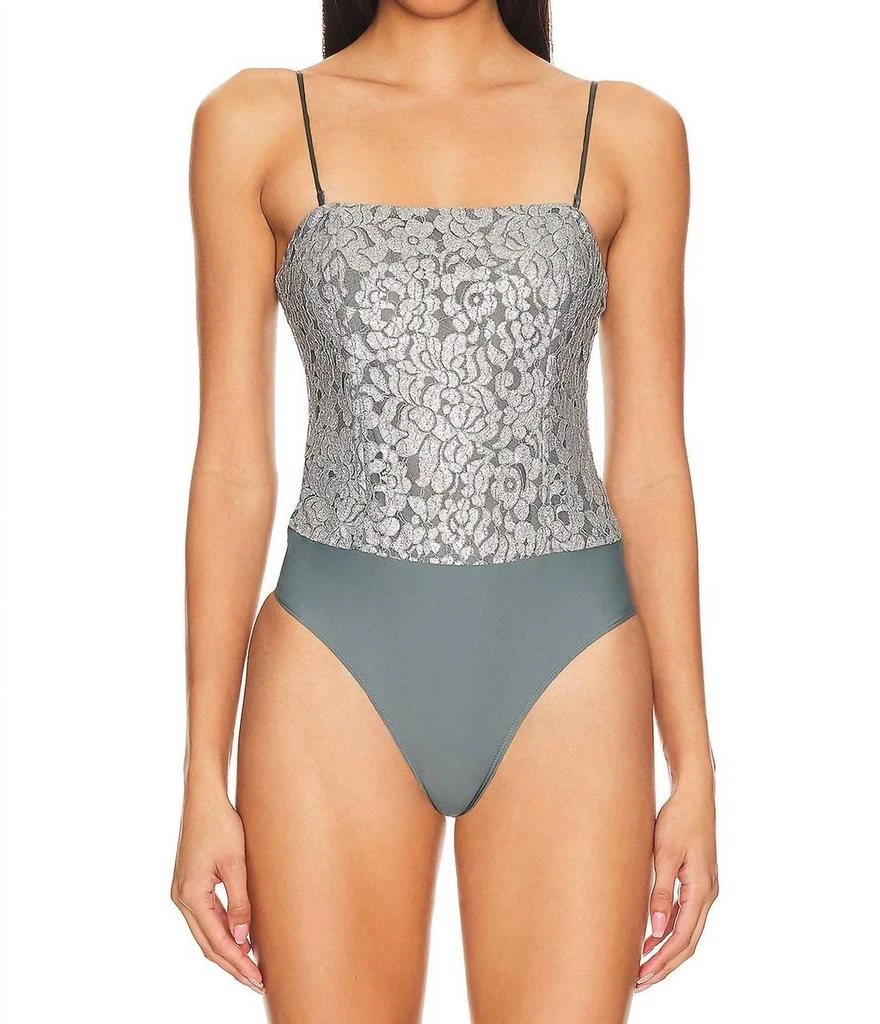 CAMI NYC Cami Nyc - Reina Metallic Bodysuit 1