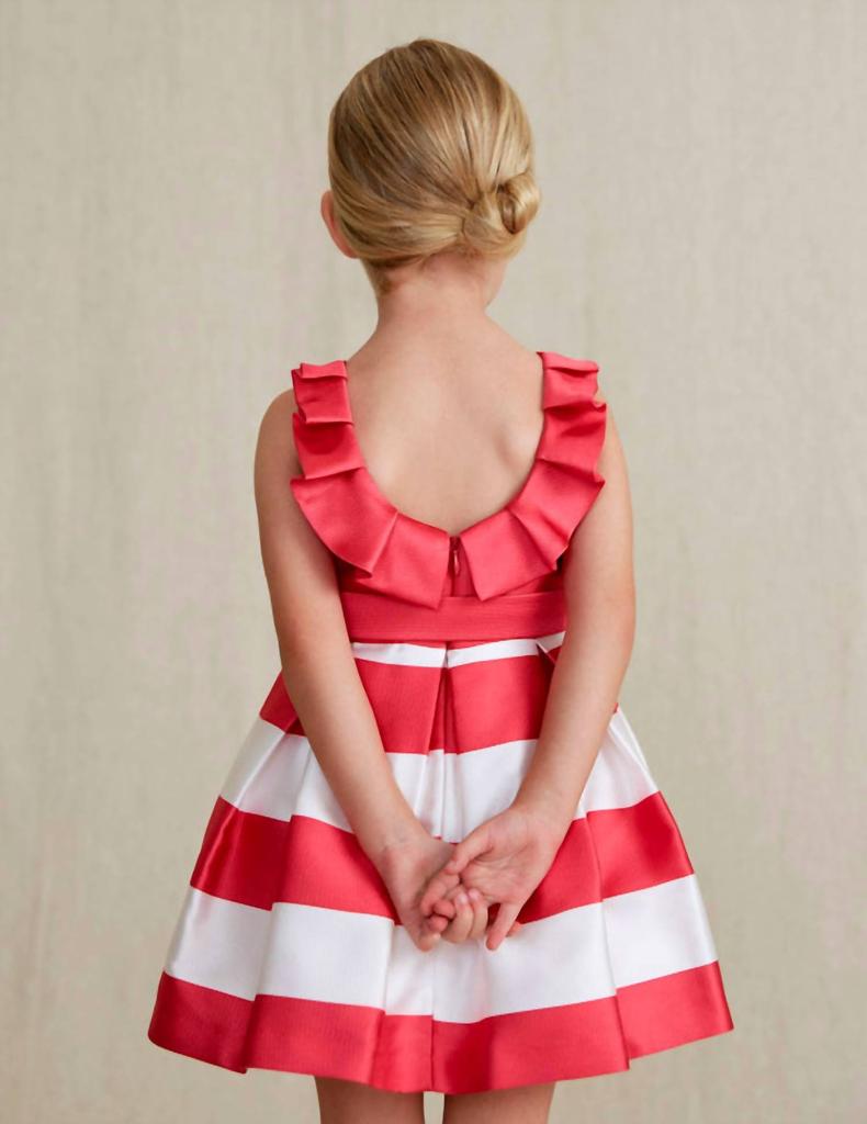Abel & Lula Abel & Lula - Ottoman Stripe Ruffle Dress