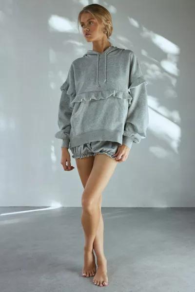 Out From Under Out From Under Fade Away Ruffled Hoodie Sweatshirt