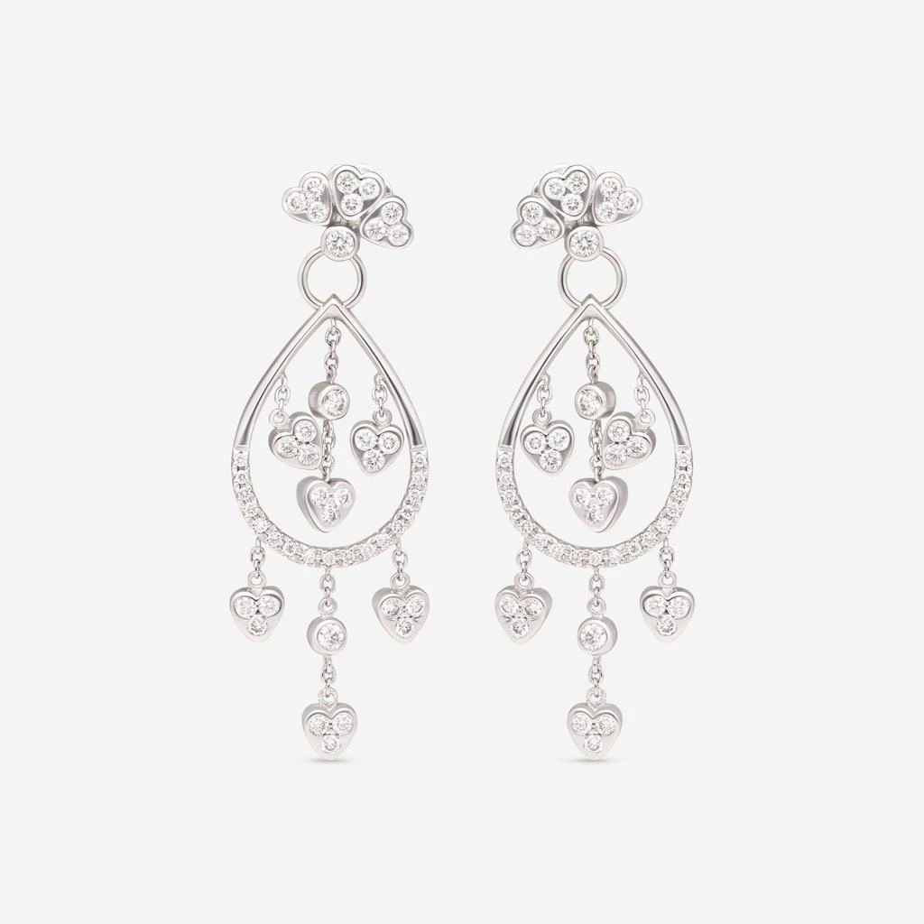 Giloro Giloro 18K White Gold Diamond Drop Earrings OR0179-170 1
