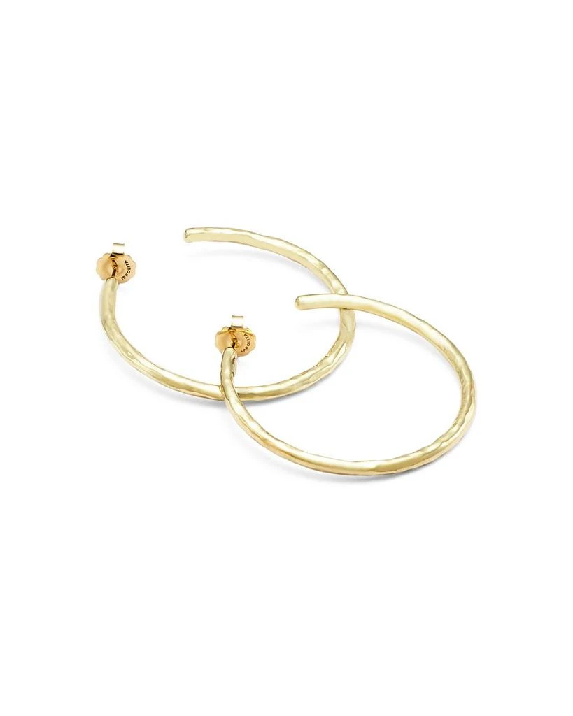 Ippolita 18K Yellow Gold Classico Hammered Large Hoop Earrings 5