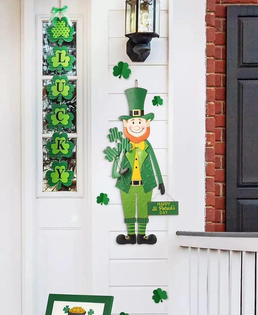 Glitzhome 36" H St. Patrick
s Metal Leprechaun Yard Stake or Standing Decor or Wall Decor 6