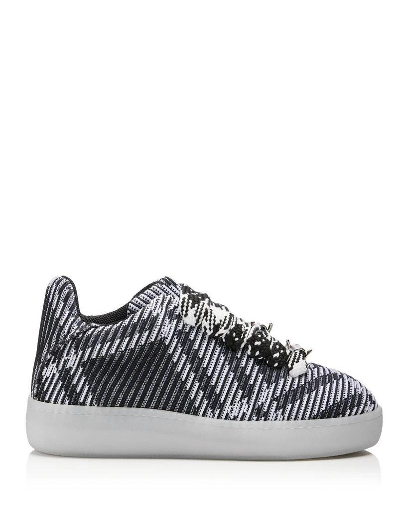 Burberry Men's Check Knit Low Top Sneakers 4