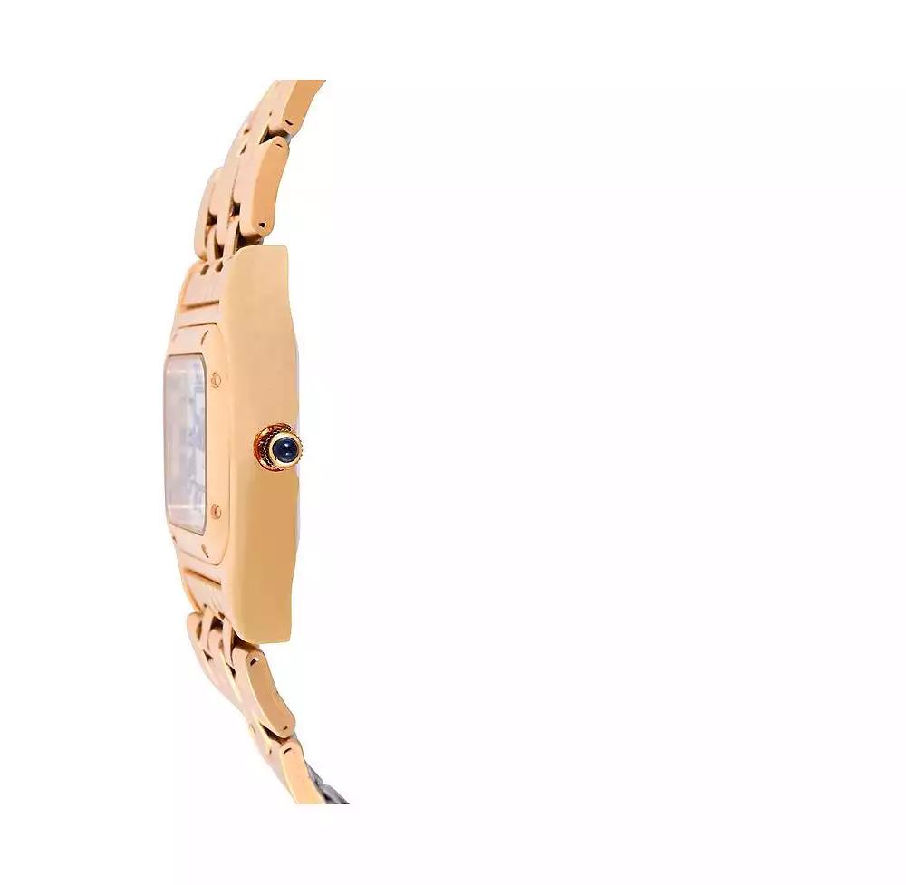 Peugeot Womens 20x22mm Gold-Tone Panther Link Bracelet Watch