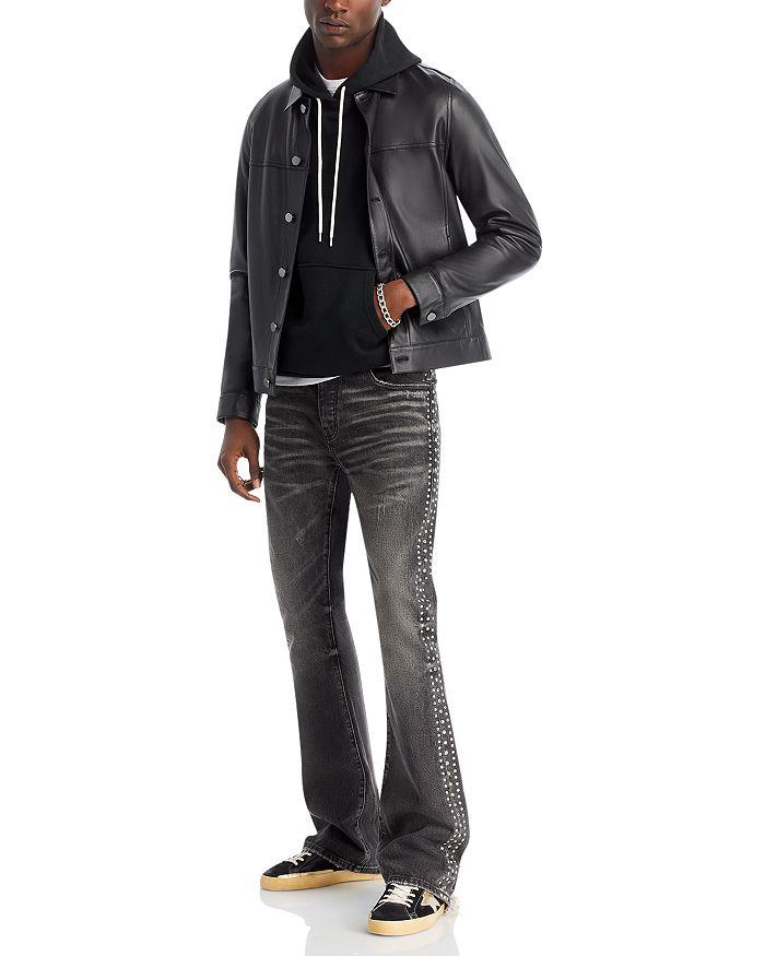 Purple Brand Vintage Flare Slim Fit Jeans in Black