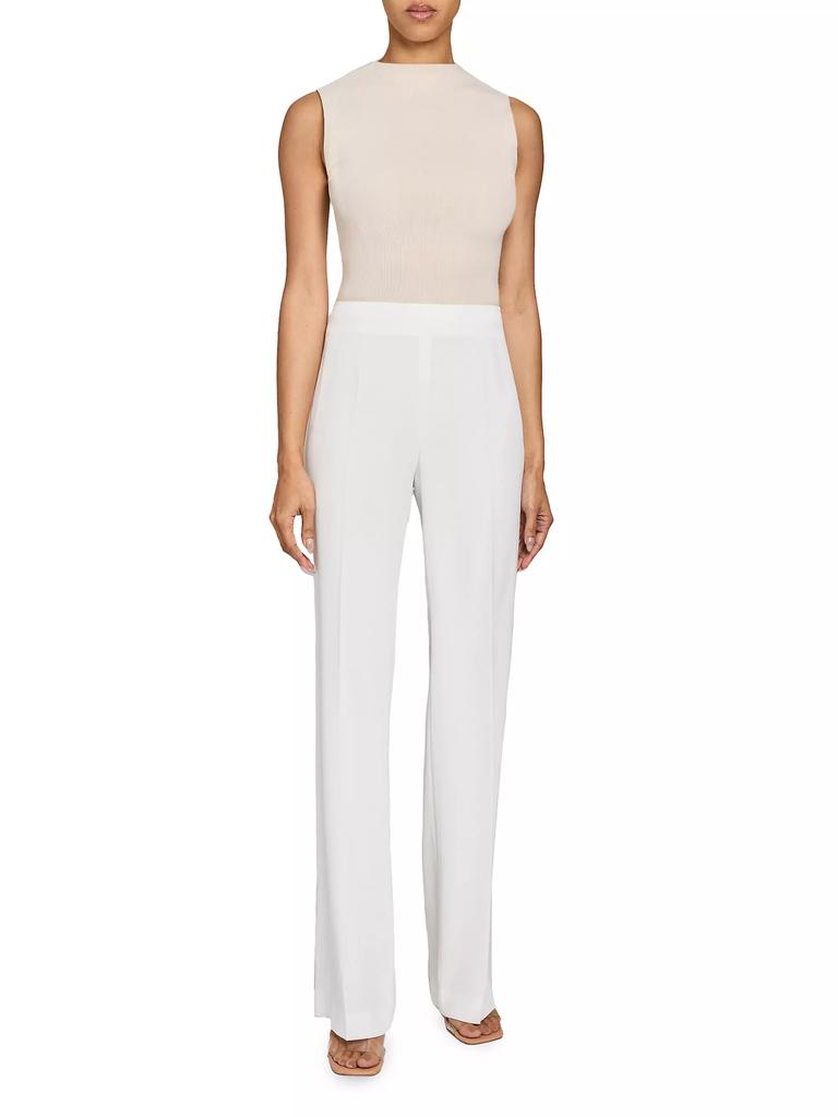Santorelli Tailored Straight-Leg Pants