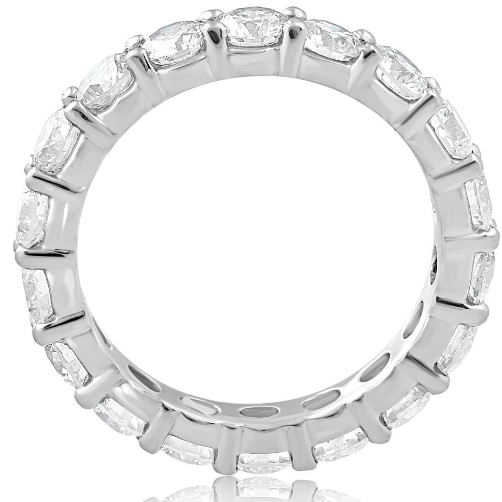 Pompeii3 Platinum 3Ct Diamond Eternity Wedding Ring Lab Grown 3