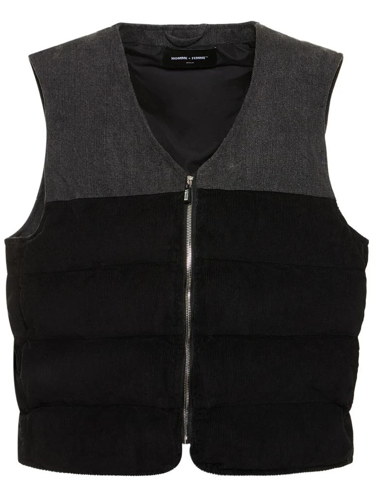 HOMME + FEMME LA Tyson Corduroy Vest 1