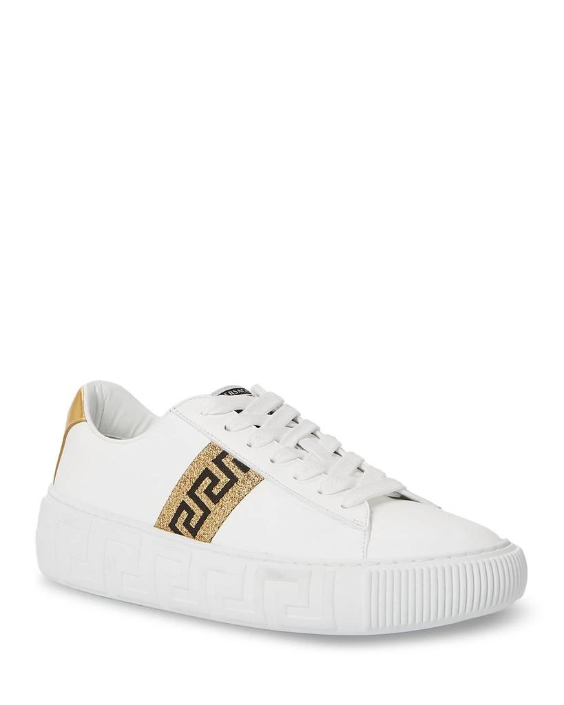 Versace Women's Lace Up Low Top Sneakers 1