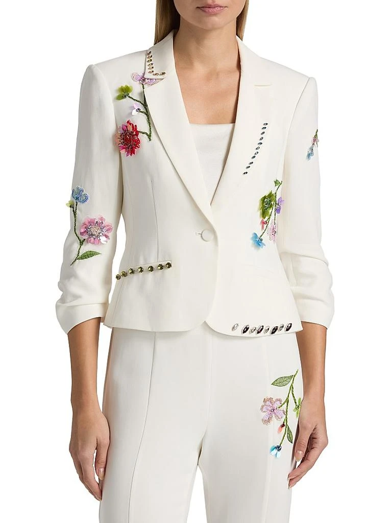 Cinq à Sept 3D Floral Vine Le Petit Khloe Blazer 3