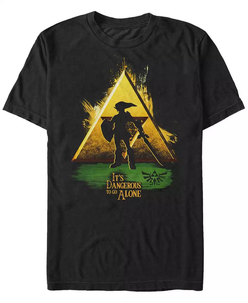 Nintendo Nintendo Men's Legend of Zelda It's Dangerous Triforce Logo Short Sleeve T-Shirt