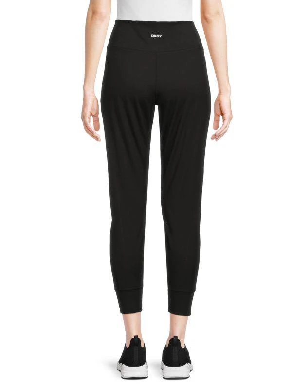 DKNY Elasticized Waistband Compression Ankle-Length Joggers 2