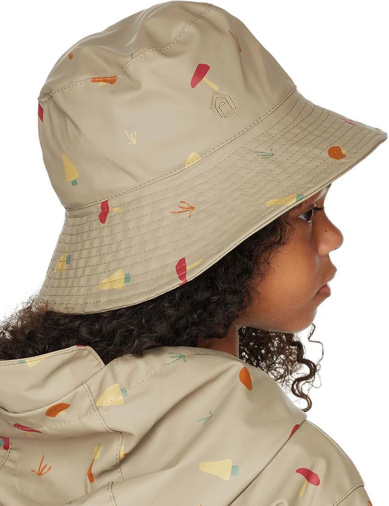 Coco Village Kids Taupe Girole Rain Bucket Hat 3