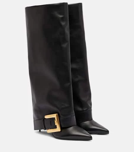 Balmain Anthem leather knee-high boots 1