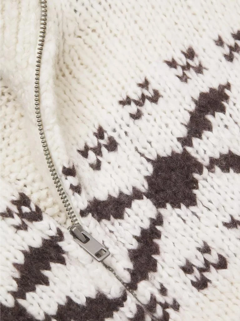 Vince Fair isle-Style Wool-Blend Knit Sweater 6