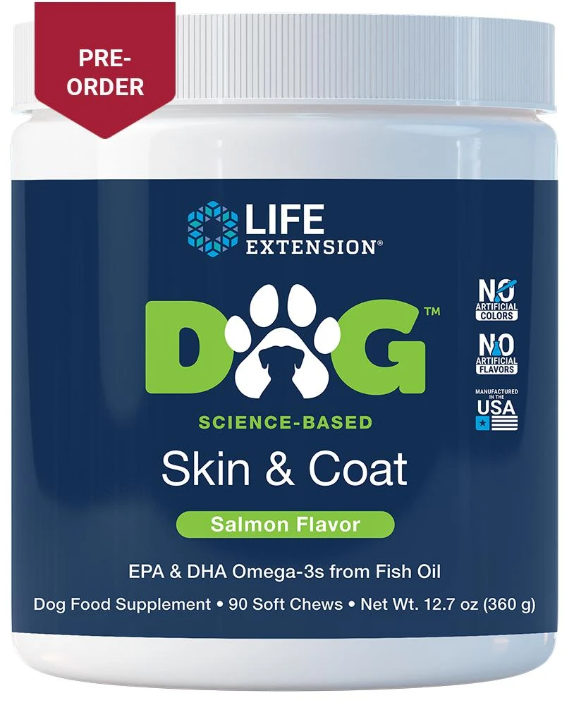 Life Extension Life Extension DOG Skin & Coat (90 soft chews) 1