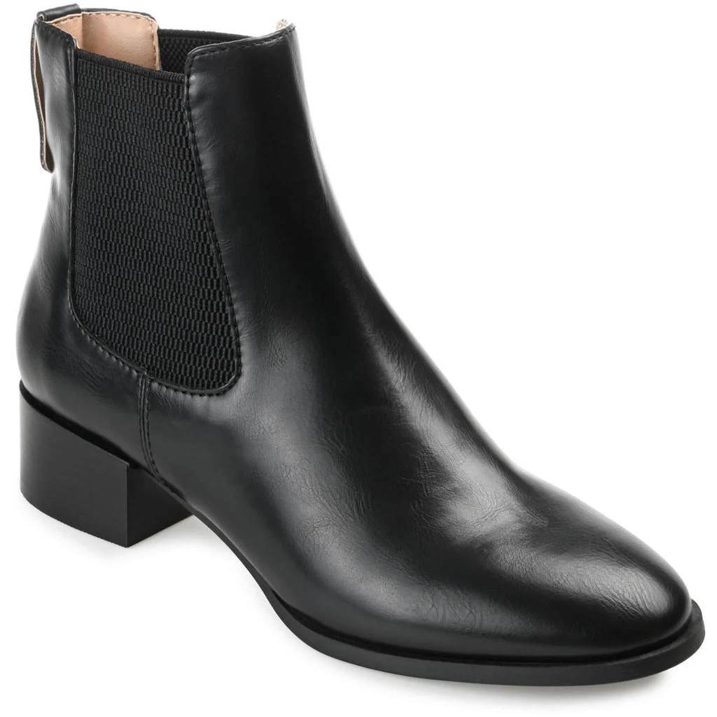 Journee Collection Chayse Womens Faux Leather Pull On Chelsea Boots 3